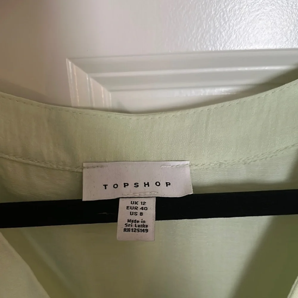 Light Green Ruffle Blouse - Picture 2 of 2